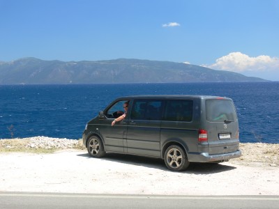 A VW Multivan, amivel a két hét alatt közlekedtünk